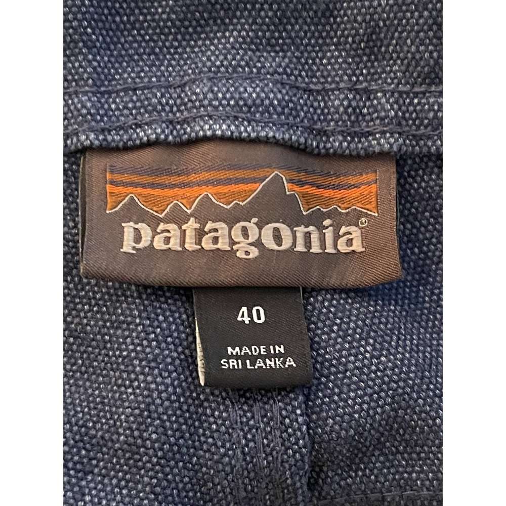 Patagonia Iron Forge Hemp Canvas 5-Pocket Pants Stone Blue Mens 40X34 Tall - Picture 7 of 8